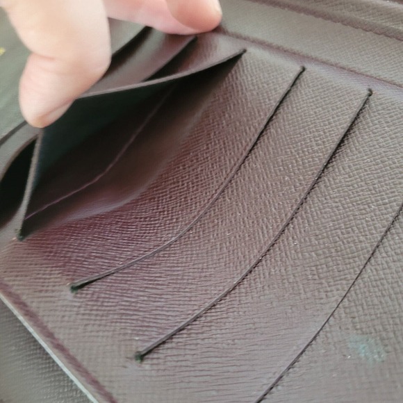 LOUIS VUITTON LV Brown Zip Around Wallet Organizer Atoll Large Clutch Unisex - Picture 14 of 16